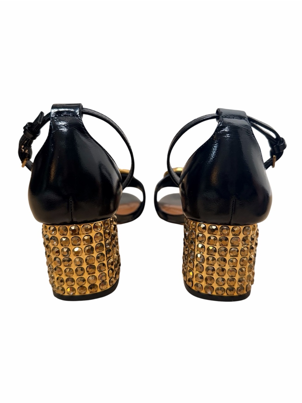 KURT GEIGER MAYFAIR Patent Leather Eagle Crystal Heel. - Picture 6 of 10